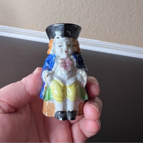 Vintage 1940's Made in Occupied Japan Toby Jug, Colonial Man Mug, Character Cup - Picture 6 of 9